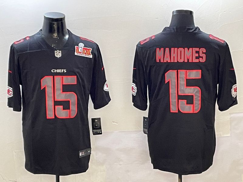 Men Kansas City Chiefs #15 Mahomes 2025 Nike Fashion Impact Black Limited NFL Jersey style 3->kansas city chiefs->NFL Jersey